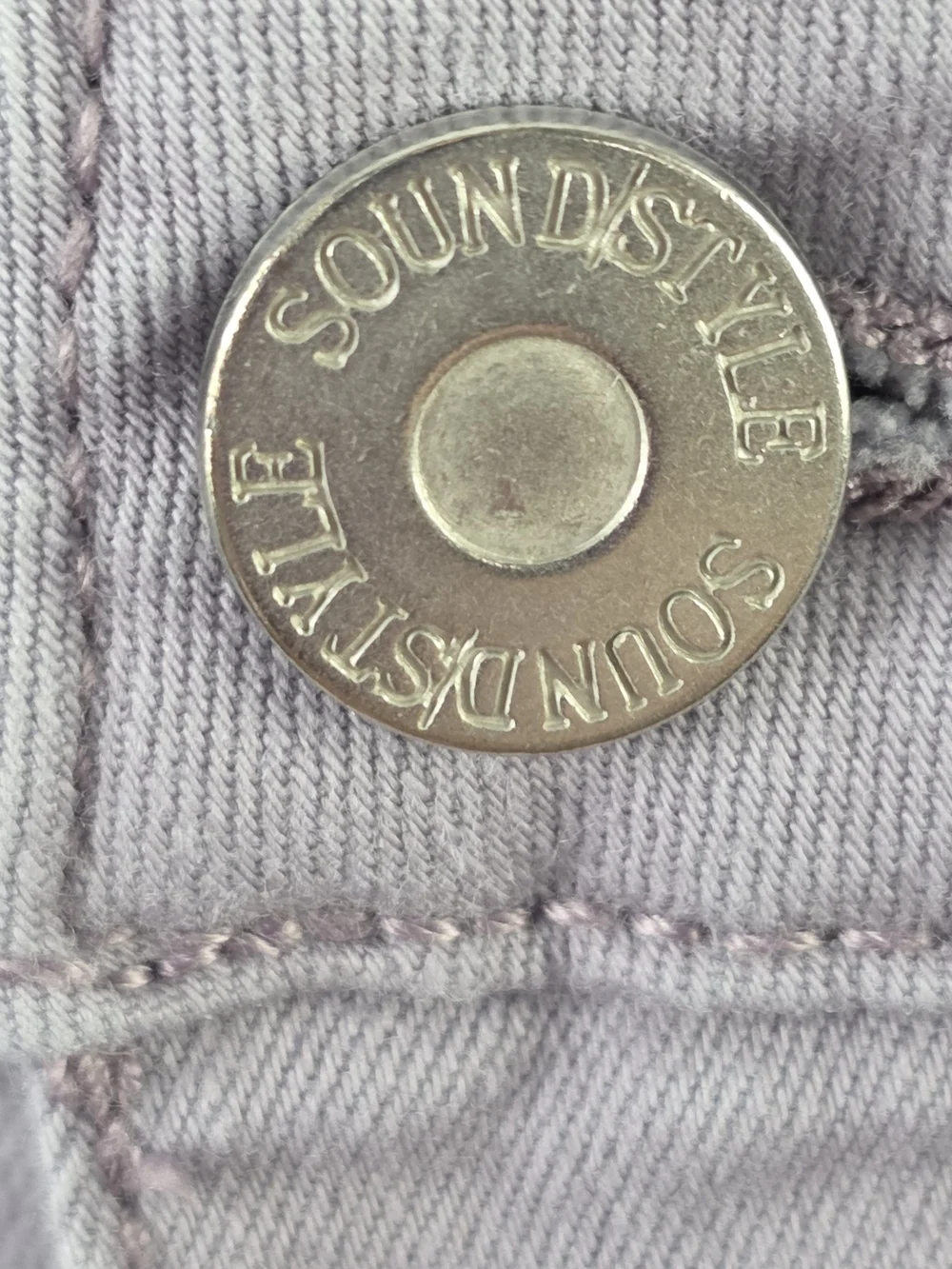 Soundstyle Mid-Length Jean Shorts in Lavender Size 10